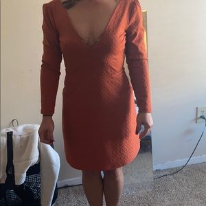Burnt orange dress